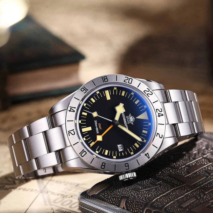 ADDIESDIVE 39mm BB GMT Reloj de cuarzo RONDA515 Movimiento(AD2035/AD2036) - Addiesdiverelojes
