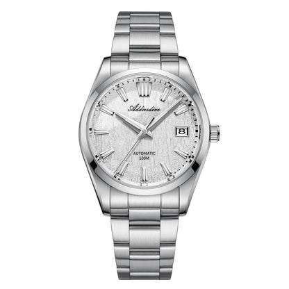 ADDIESDIVE Reloj automático NH35 con esfera con textura de corteza 3D de 39 mm AD2075-Blanco-