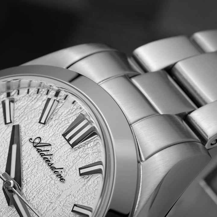 ADDIESDIVE Reloj automático NH35 con esfera con textura de corteza 3D de 39 mm AD2075-Verde-