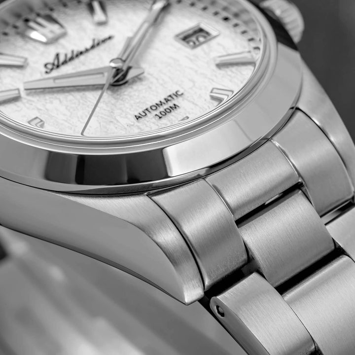 ADDIESDIVE Reloj automático NH35 con esfera con textura de corteza 3D de 39 mm AD2075-Verde-