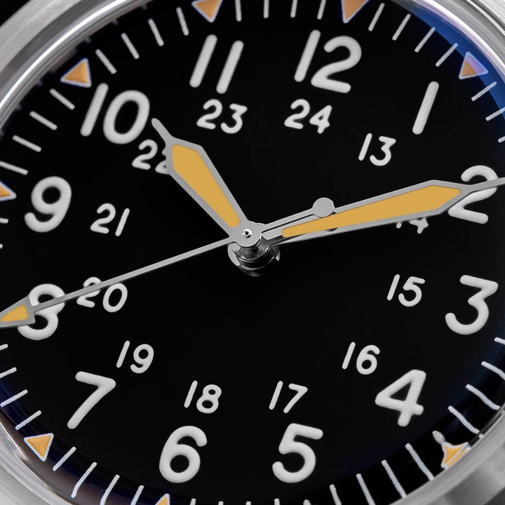 ADDIESDIVE AD2088 – Reloj Automático para Hombre con Correa de Nailon y Movimiento NH35-Negro-