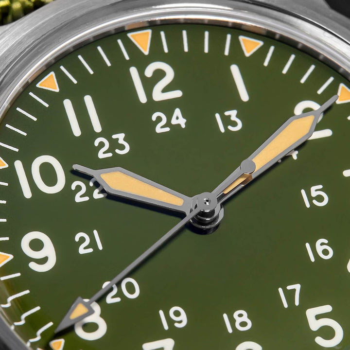 ADDIESDIVE AD2088 – Reloj Automático para Hombre con Correa de Nailon y Movimiento NH35-Negro-