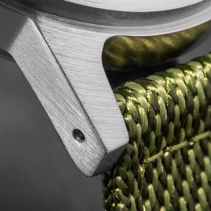 ADDIESDIVE AD2088 – Reloj Automático para Hombre con Correa de Nailon y Movimiento NH35-Negro-