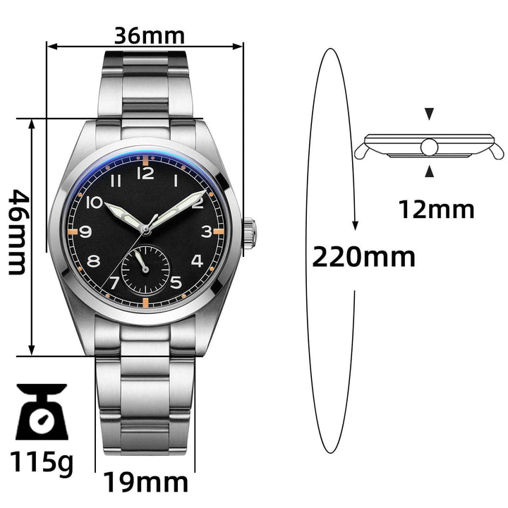 ADDIESDIVE AD2099 Segundero Suave-Negro-Con logo Addiesdive-