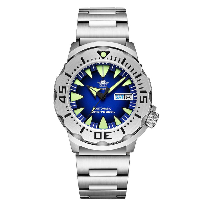 ADDIESDIVE ADDIESDIVE® Monster Relojes automáticos de buceo para hombre (AD2103)-Azul-
