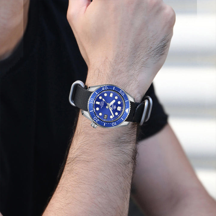 ADDIESDIVE® Marinemaster 300 Automático de Lujo para Hombre (MY-H7)-Azul-