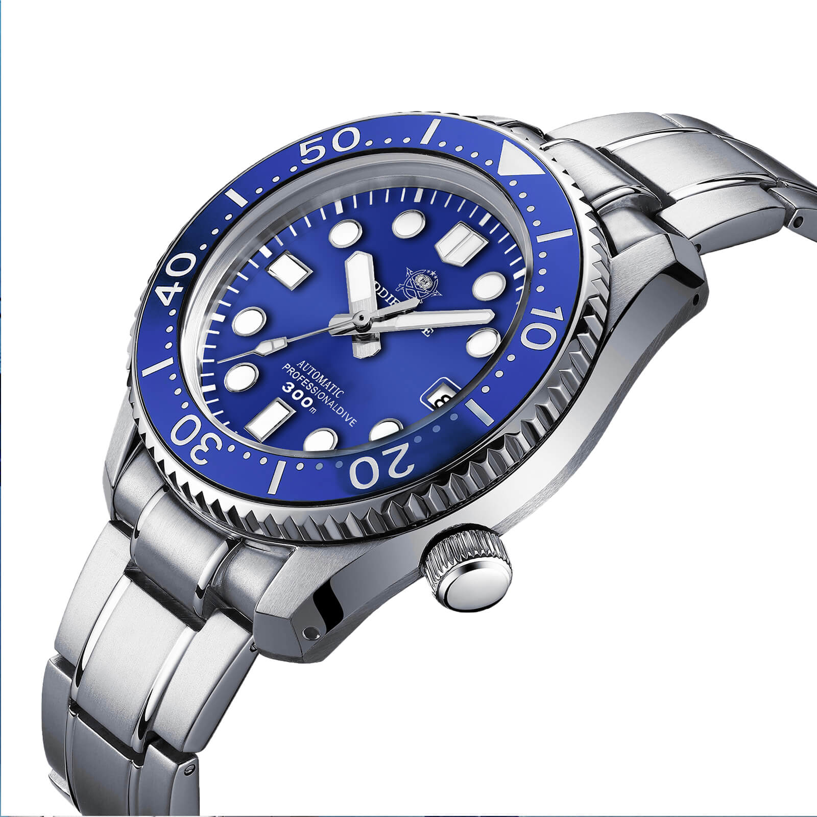 ADDIESDIVE® Marinemaster 300 Automático de Lujo para Hombre (MY-H7)-Azul-