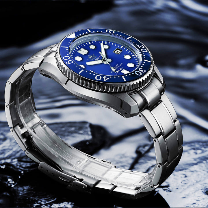 ADDIESDIVE® Marinemaster 300 Automático de Lujo para Hombre (MY-H7)-Azul-