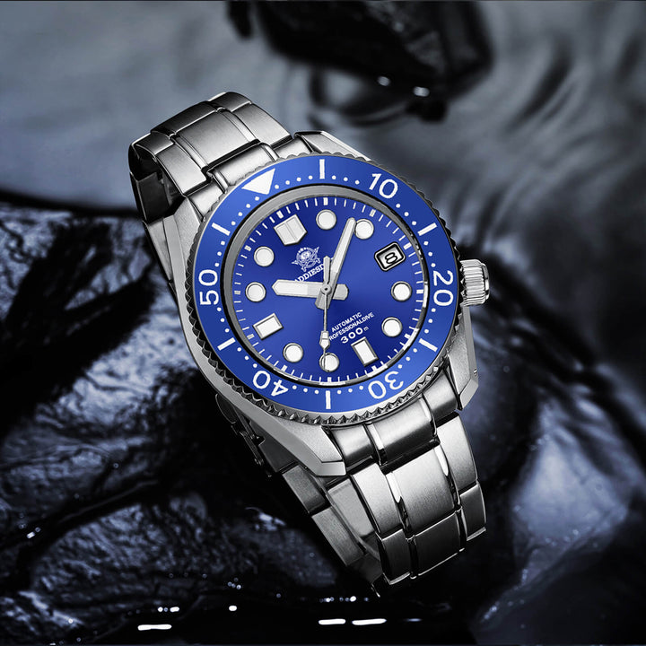 ADDIESDIVE® Marinemaster 300 Automático de Lujo para Hombre (MY-H7)-Azul-