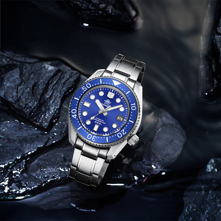 ADDIESDIVE® Marinemaster 300 Automático de Lujo para Hombre (MY-H7)-Azul-