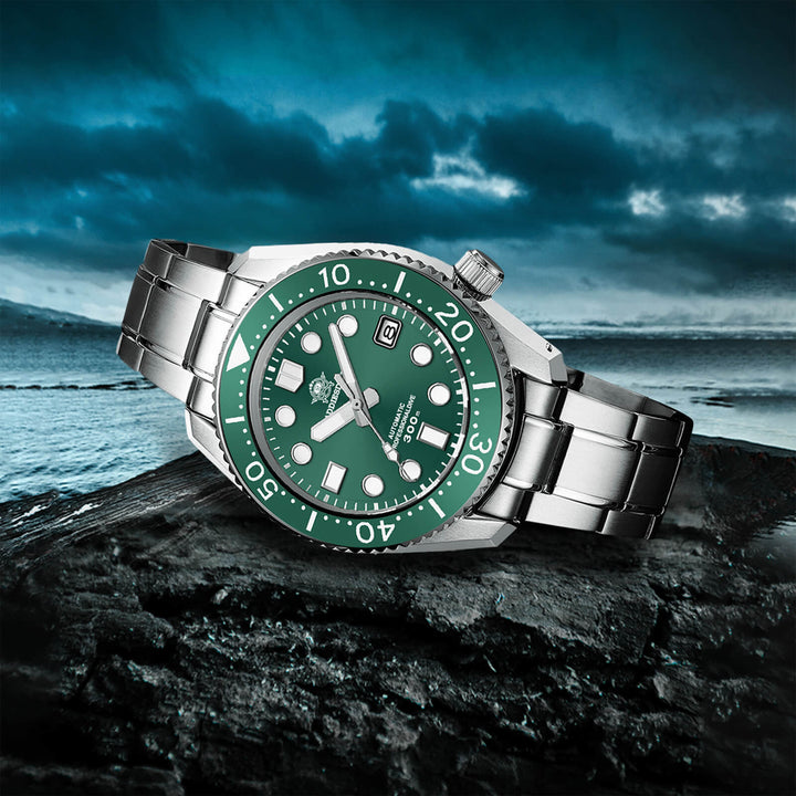 ADDIESDIVE® Marinemaster 300 Automático de Lujo para Hombre (MY-H7)-Azul-