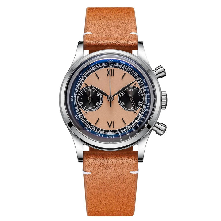 AD2037 - ADDIESDIVE Panda BB Cronógrafo Reloj Retro Hombre 38mm Reloj Cuarzo - Addiesdiverelojes