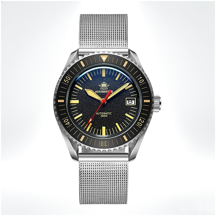 ADDIESDIVE Reloj Automático de Buceo para Hombre Moda Malla Acero Inoxidable 200M AD2105 - Addiesdiverelojes