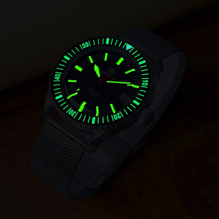 ADDIESDIVE Reloj Automático de Buceo para Hombre Moda Malla Acero Inoxidable 200M AD2105 - Addiesdiverelojes