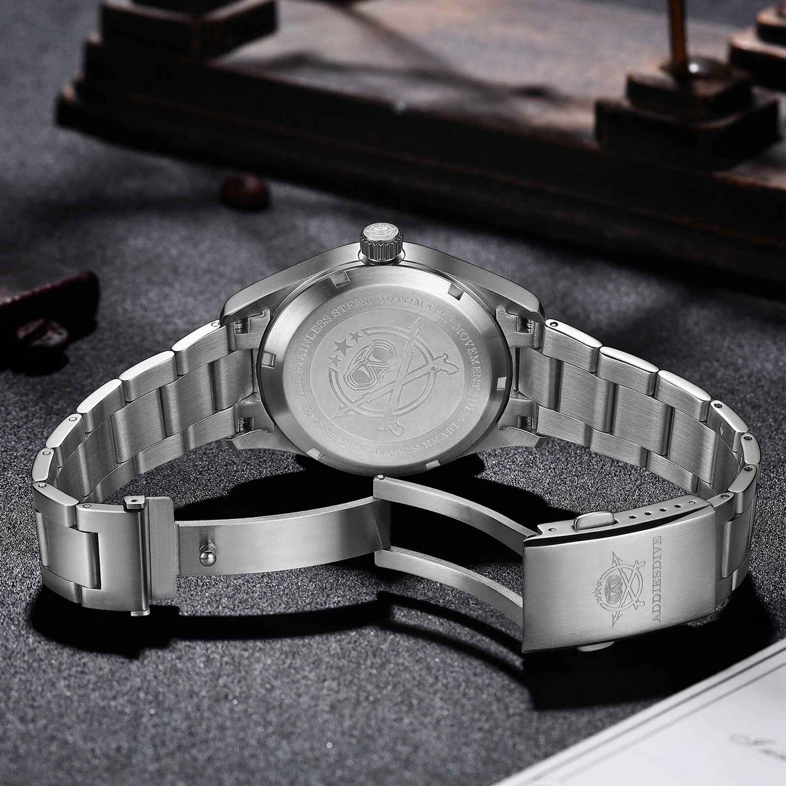 ADDIESDIVE Reloj Mecánico Retro Explore 39mm AD2055