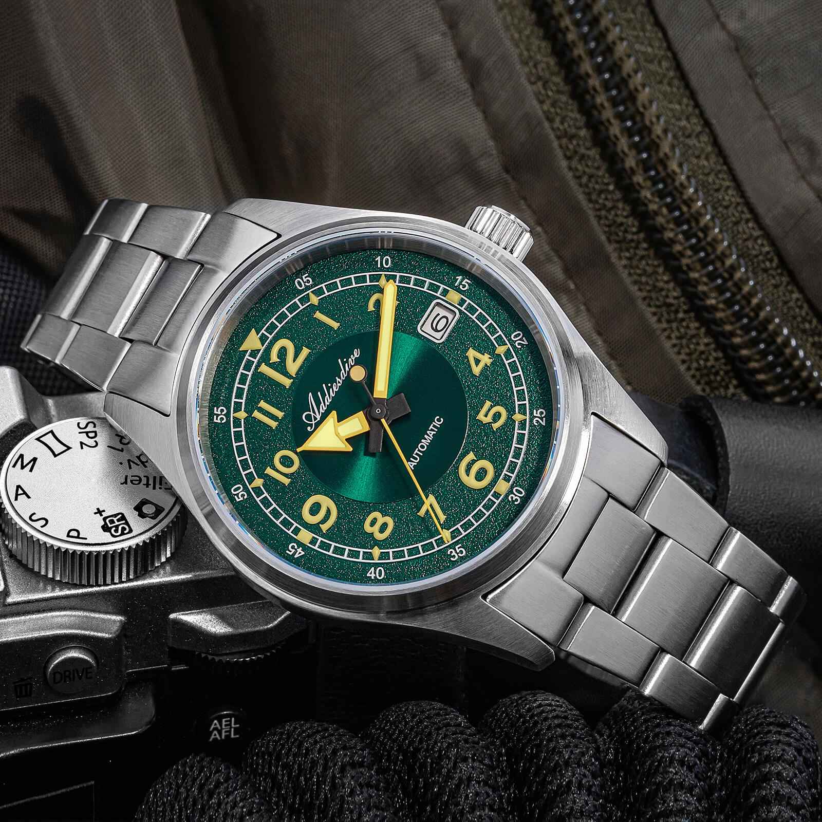 ADDIESDIVE Reloj Mecánico Retro Explore 39mm AD2055