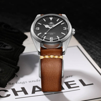 ADDIESDIVE Reloj automático 38mm 100M (AD2112-correa de piel )-watch-