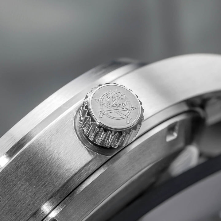 ADDIESDIVE Reloj automático Explore NH35 de 39 mm AD2070-Correa de acero-Negro-