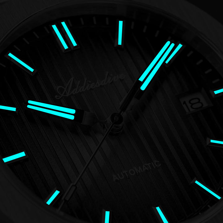 ADDIESDIVE Reloj automático NH35 de 38 mm AD2080-Negro-