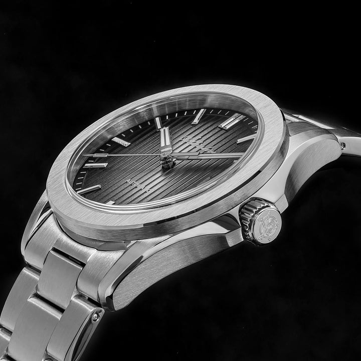 ADDIESDIVE Reloj automático NH35 de 38 mm AD2080-Negro-