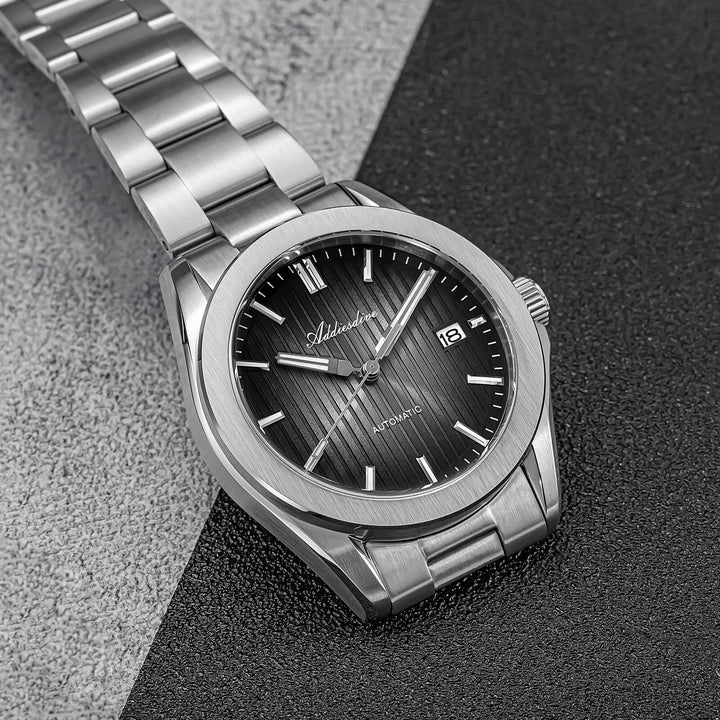 ADDIESDIVE Reloj automático NH35 de 38 mm AD2080-Negro-