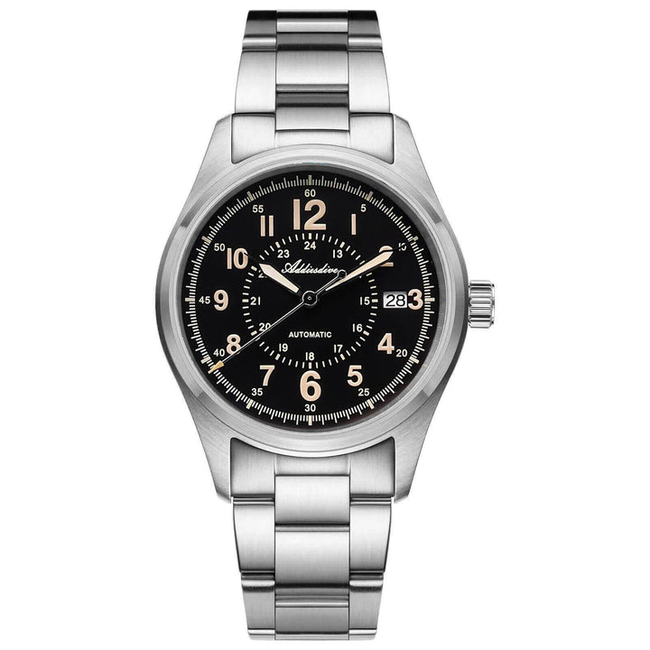 ADDIESDIVE Reloj automático con cristal de zafiro de 39 mm Reloj de campo AD2074-Negro-