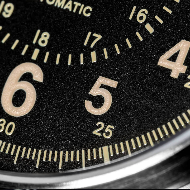 ADDIESDIVE Reloj automático con cristal de zafiro de 39 mm Reloj de campo AD2074-Negro-