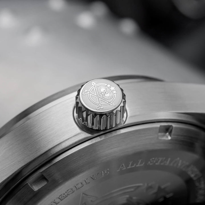 ADDIESDIVE Reloj automático con cristal de zafiro de 39 mm Reloj de campo AD2074-Negro-