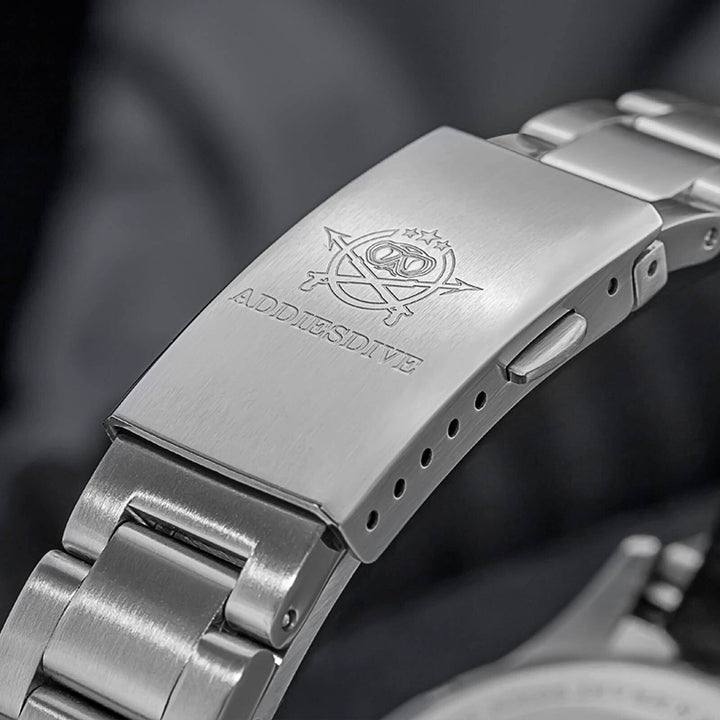 ADDIESDIVE Reloj automático con cristal de zafiro de 39 mm Reloj de campo AD2074-Negro-