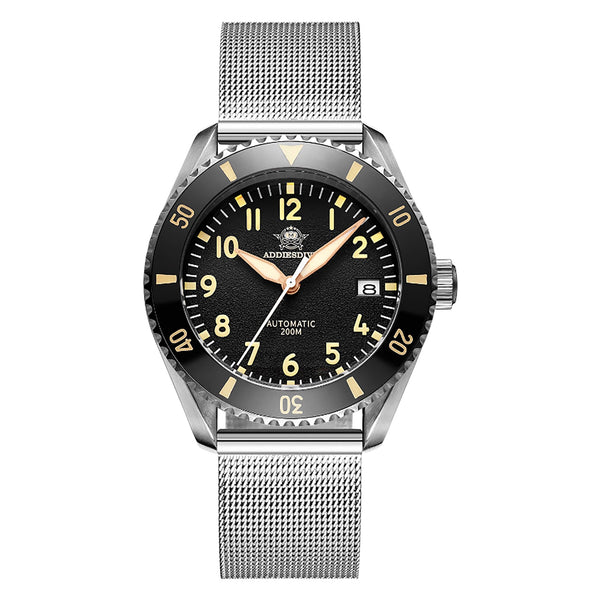 ADDIESDIVE Reloj automático para hombre Diver 200M （MY-H9）-watch-Correa de malla-