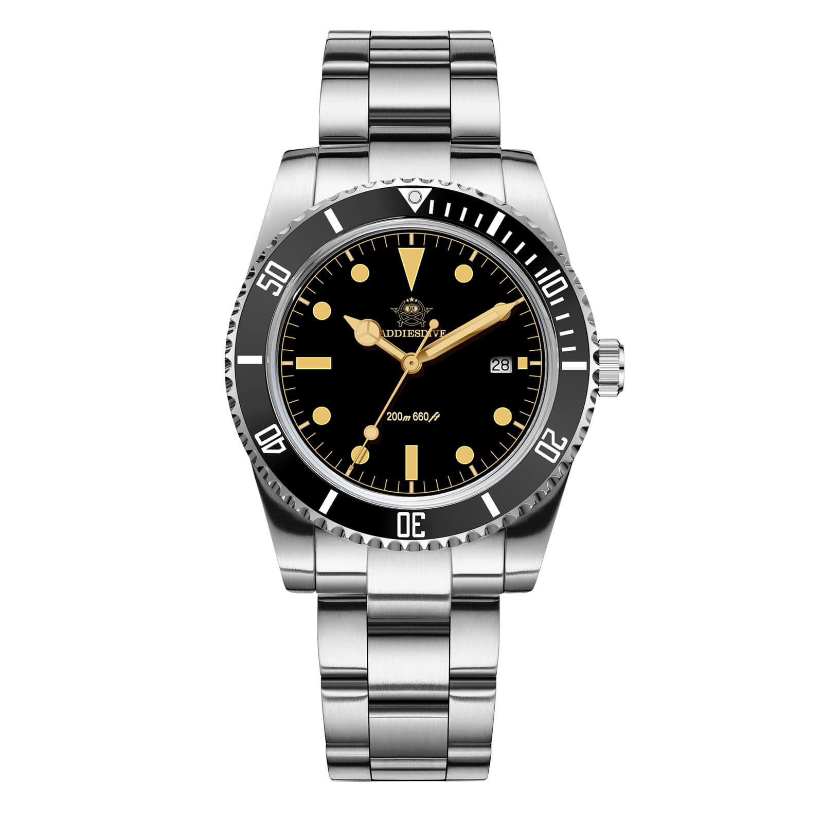 ADDIESDIVE Reloj de 39mm con bisel giratorio bidireccional AD2072-
