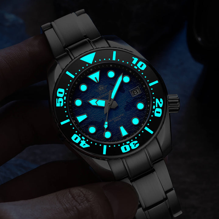 ADDIESDIVE Reloj de buceo 44.9mm para hombre Esfera azul única 200M (AD2102)-divers watch-