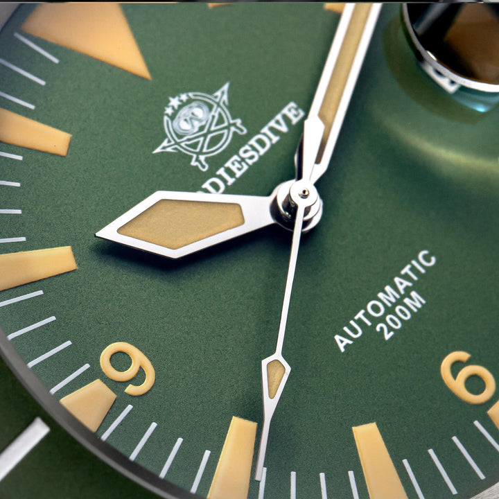 ADDIESDIVE Reloj de buceo Retro Sword Sub NH35 AD2064-Negro-