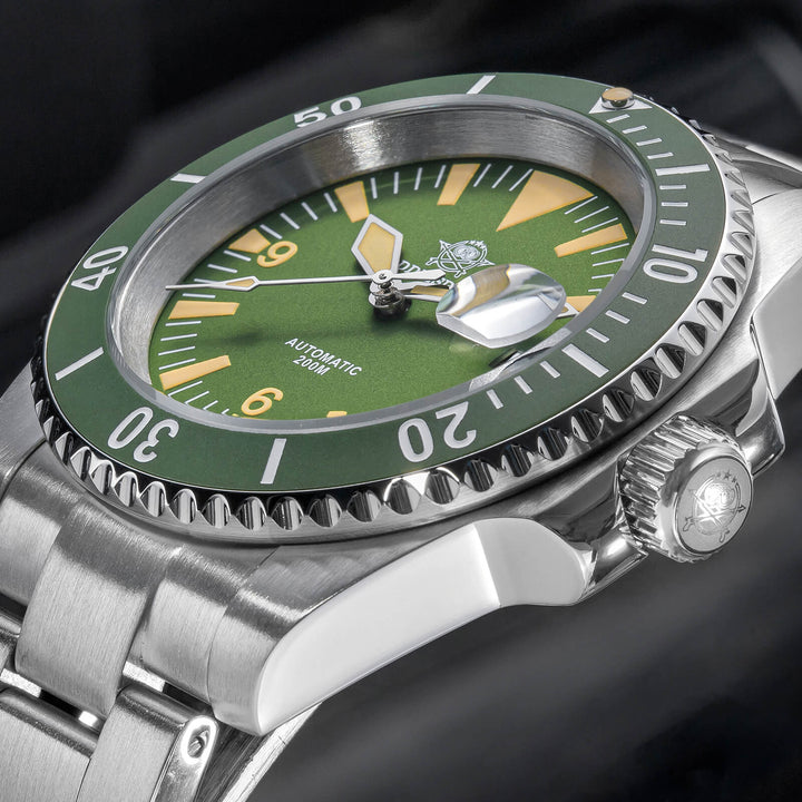 ADDIESDIVE Reloj de buceo Retro Sword Sub NH35 AD2064-Negro-