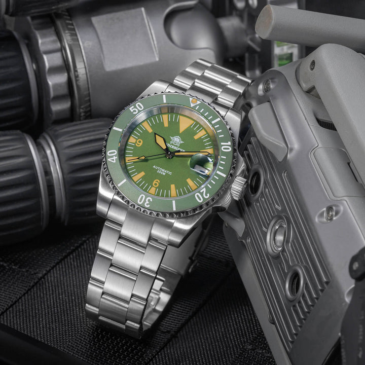 ADDIESDIVE Reloj de buceo Retro Sword Sub NH35 AD2064-Negro-