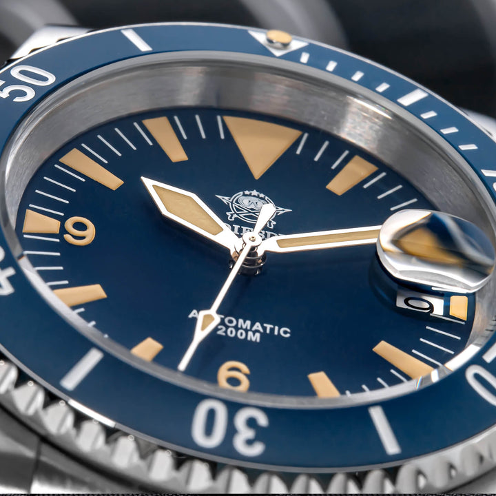 ADDIESDIVE Reloj de buceo Retro Sword Sub NH35 AD2064-Negro-