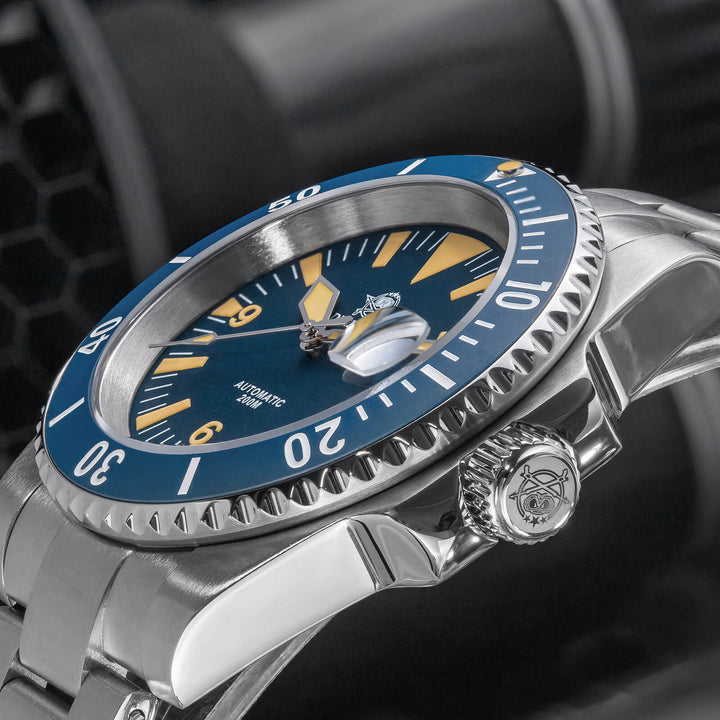 ADDIESDIVE Reloj de buceo Retro Sword Sub NH35 AD2064-Negro-