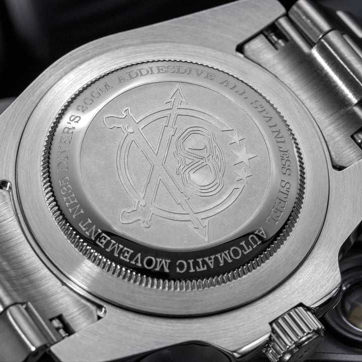 ADDIESDIVE Reloj de buceo Retro Sword Sub NH35 AD2064-Negro-