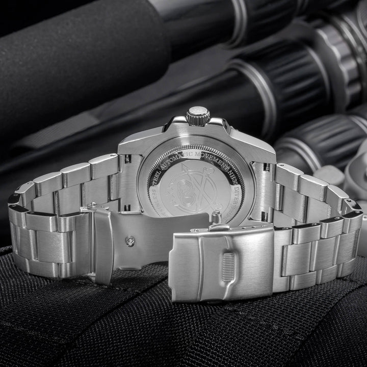 ADDIESDIVE Reloj de buceo Retro Sword Sub NH35 AD2064-Negro-