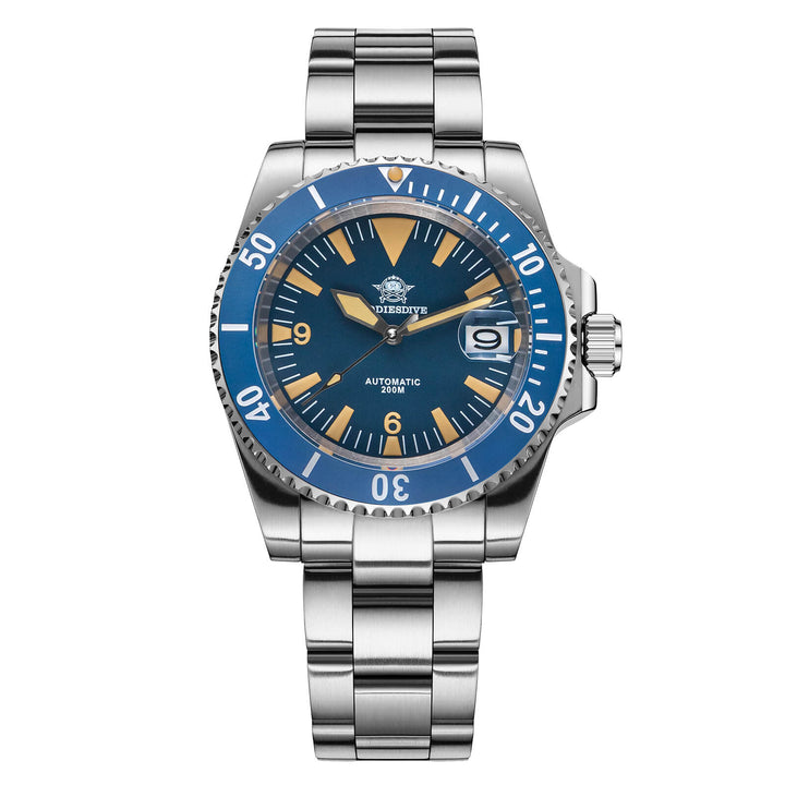ADDIESDIVE Reloj de buceo Retro Sword Sub NH35 AD2064-Azul-