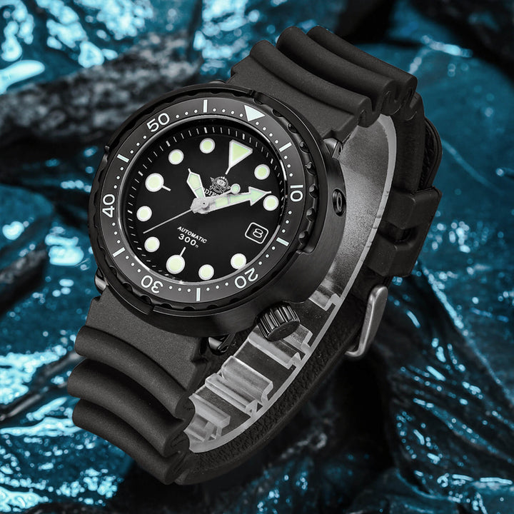ADDIESDIVE Reloj de buceo automático Tuna Diver 300M ( MY-H5B)-divers watch-Logotipo ADDIESDIVE-