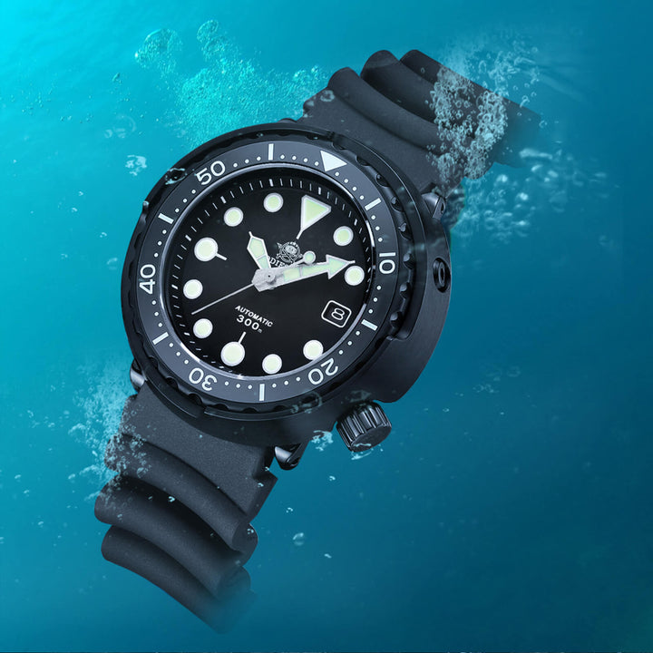 ADDIESDIVE Reloj de buceo automático Tuna Diver 300M ( MY-H5B)-divers watch-Logotipo ADDIESDIVE-