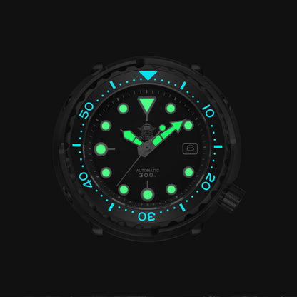 ADDIESDIVE Reloj de buceo automático Tuna Diver 300M ( MY-H5B)-divers watch-Logotipo ADDIESDIVE-
