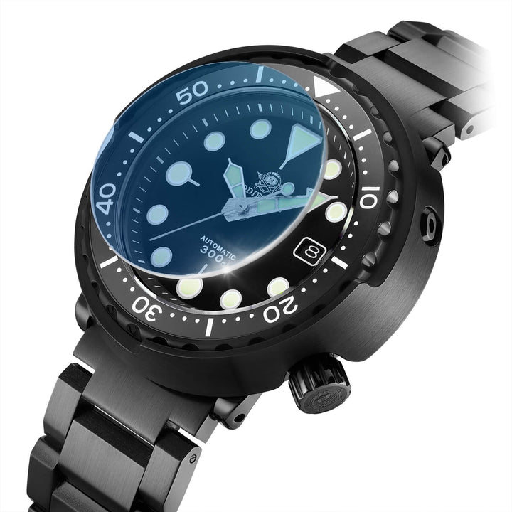 ADDIESDIVE Reloj de buceo automático Tuna Diver 300M ( MY-H5B)-divers watch-Logotipo ADDIESDIVE-