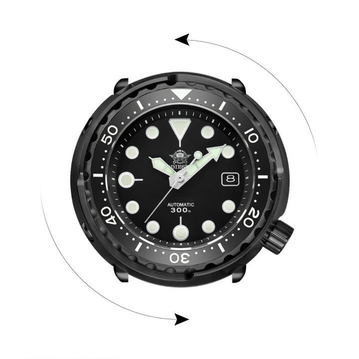 ADDIESDIVE Reloj de buceo automático Tuna Diver 300M ( MY-H5B)-divers watch-Logotipo ADDIESDIVE-