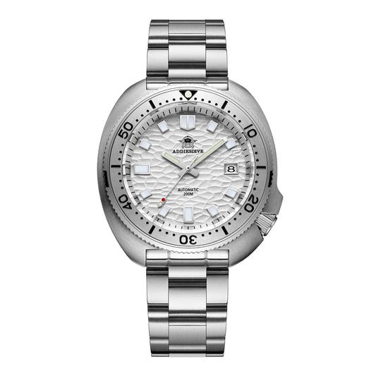 ADDIESDIVE®Reloj de buceo automático blanco tortuga 1970 Homenaje al capitán Willard ( AD2117)-divers watch-