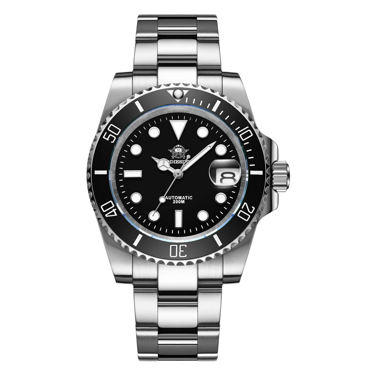 ★Especial Graduación★ADDIESDIVE Reloj de buceo automático para hombre Diver's 200M NH35A (MY-H3AC)-divers watch-Negro-