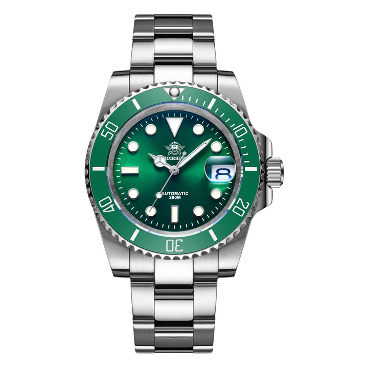 ★Especial Graduación★ADDIESDIVE Reloj de buceo automático para hombre Diver's 200M NH35A (MY-H3AC)-divers watch-Verde-