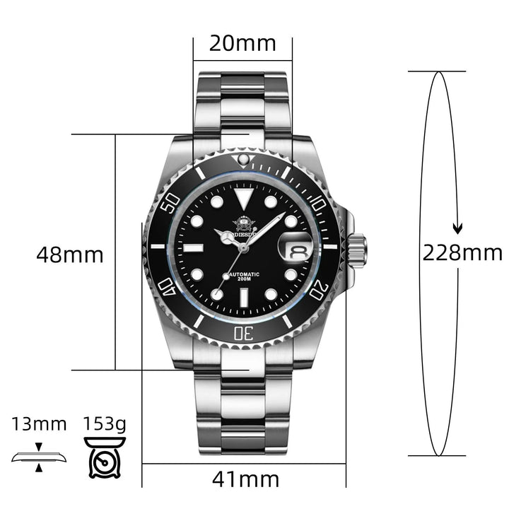 ADDIESDIVE Reloj de buceo automático para hombre Diver's 200M NH35A-H3AC - Addiesdiverelojes