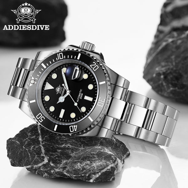 ADDIESDIVE Reloj de buceo automático para hombre Diver's 200M NH35A-H3AC - Addiesdiverelojes